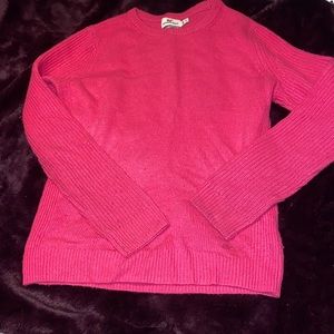 With cashmere sweater